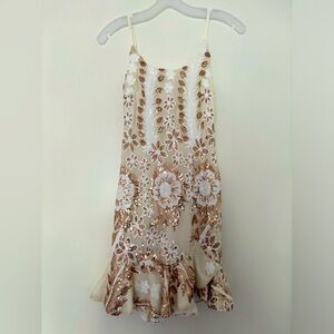 Honey Isabella Sequin Floral Dress